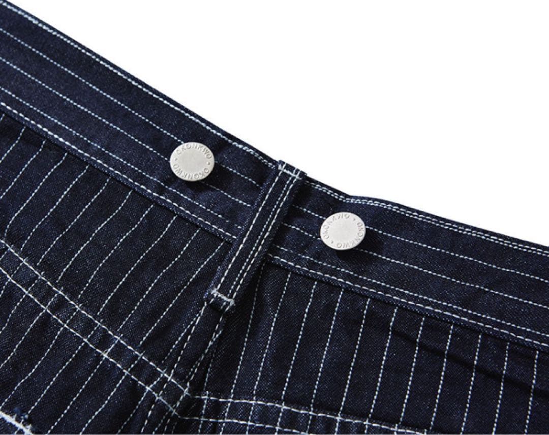 【typeＡ-Ｓ】 ストライプ　デニム　パンツ　ウォバッシュ　ヒッコリー　メンズ