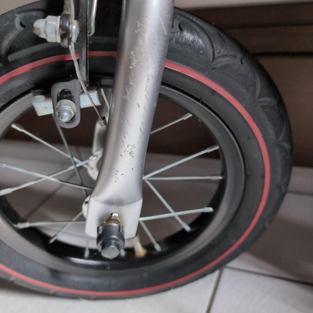 初代へんしんバイクhenshin bike キッズバイク　レッド　スタンド付き