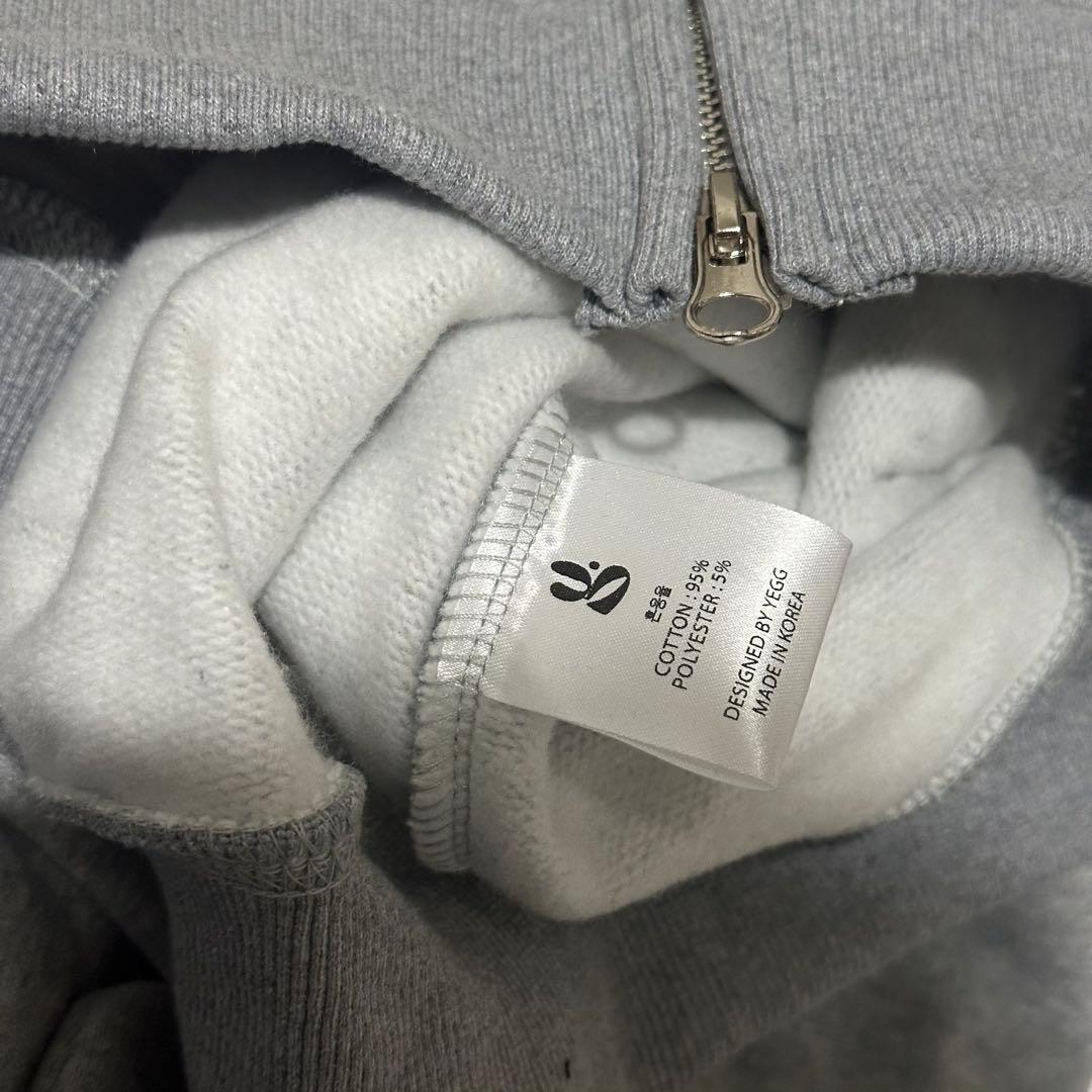 新品タグ付き YEGG Wing hoodie パーカー フーディー グレー