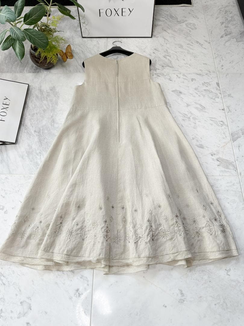 美品★定価18万★FOXEY/フォクシー “サマーブルーム” ナチュラル42