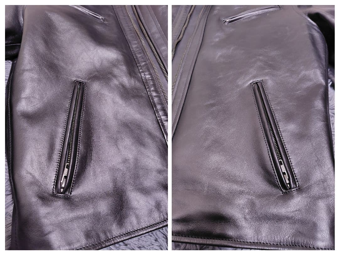 こ*つ様 【極美品】WING-NECK シングルライダース ジャケット 着脱ライ