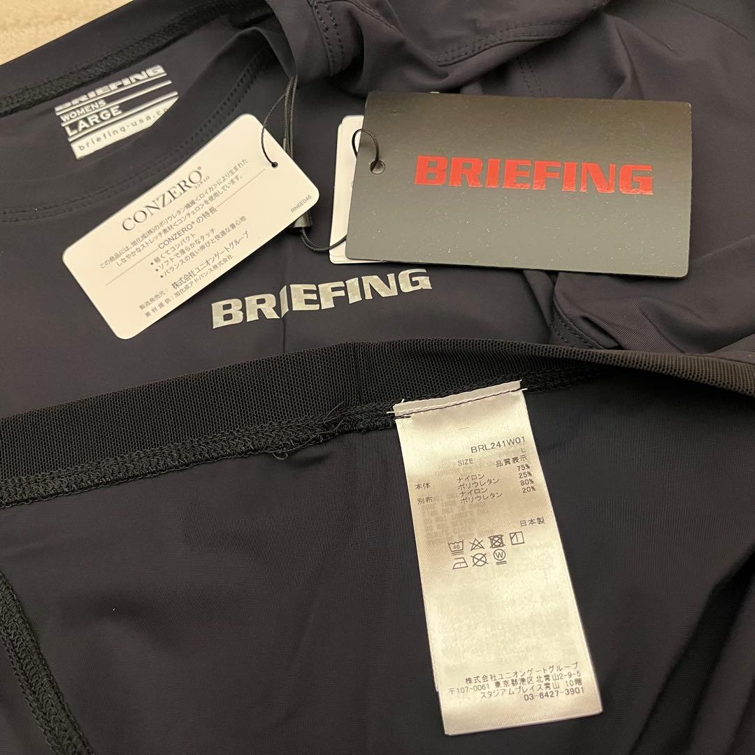 新品★BRIEFING パフォーマンス半袖Tシャツ 黒 レディースL