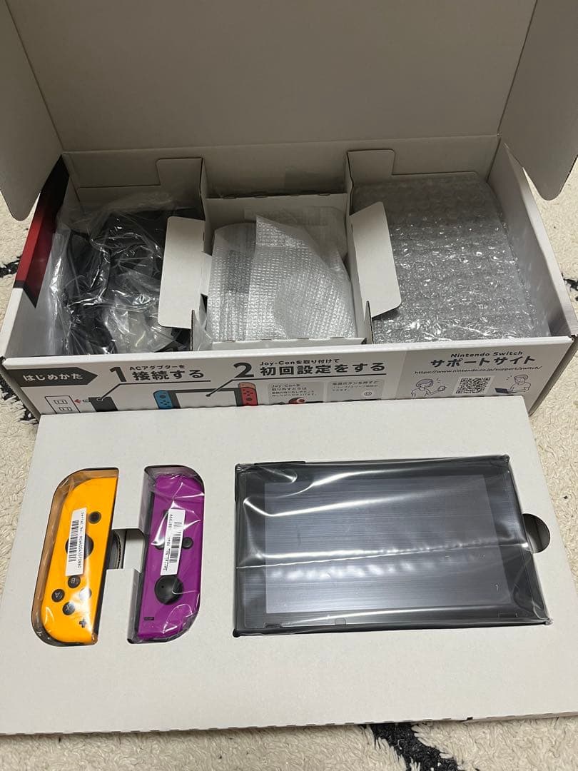 【動作不良あり】Nintendo Switch 本体 パープル/オレンジ