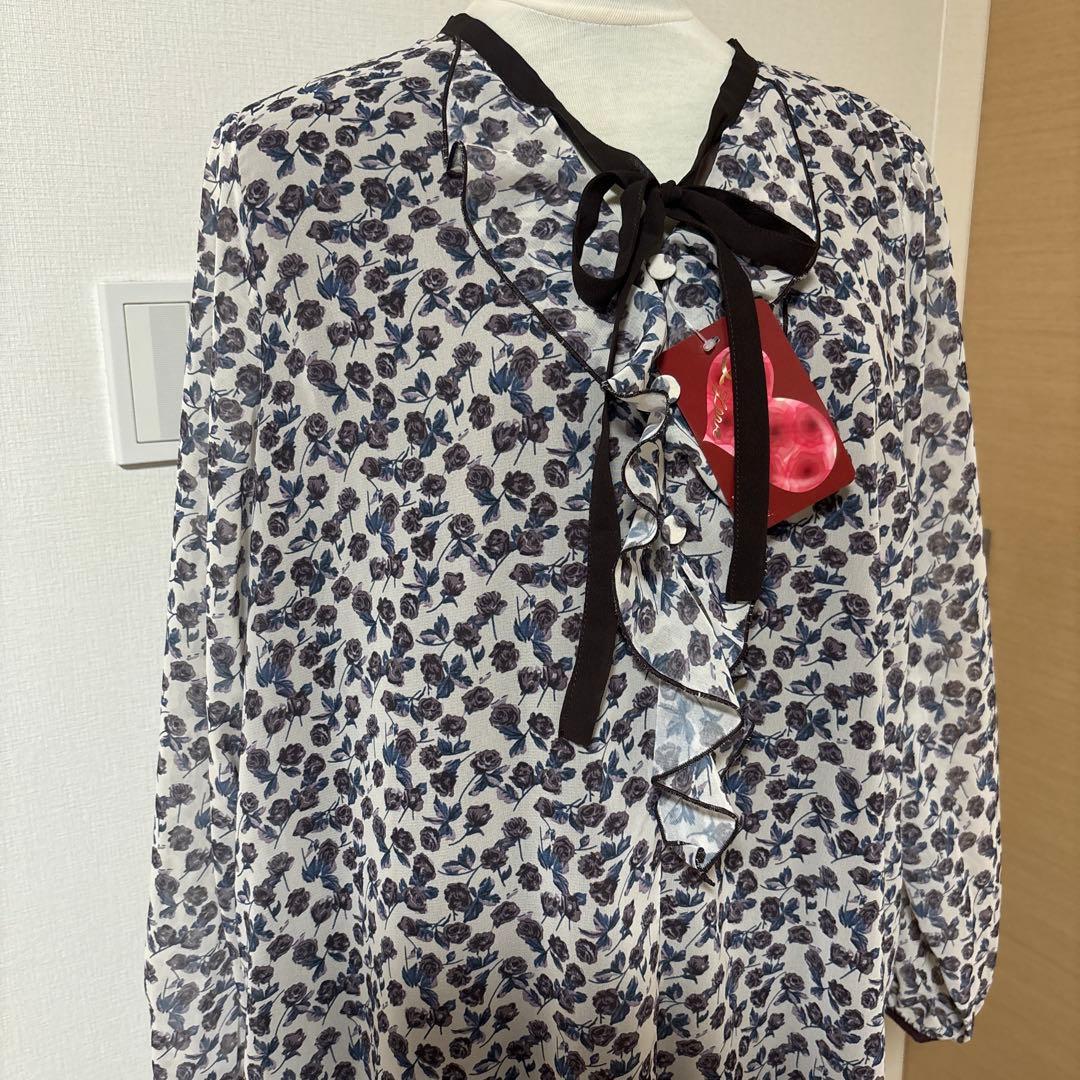 新品　&love アンドラブ QVC ドラマティックローズ　ワンピース　LL