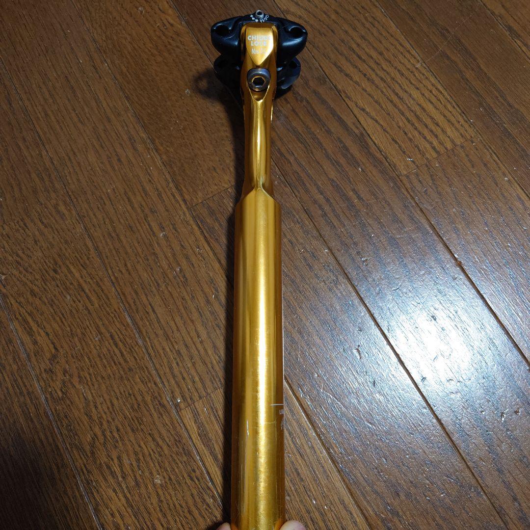 美品MICHE SUPER TYPE ミケ シートポスト　27.2mm ゴールド