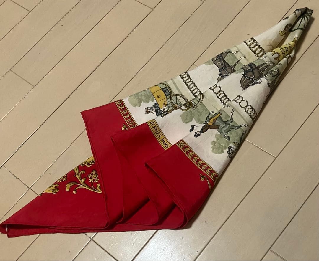 M*送様 HERMES カレ90 LA PROMENADE DE LONGCHA