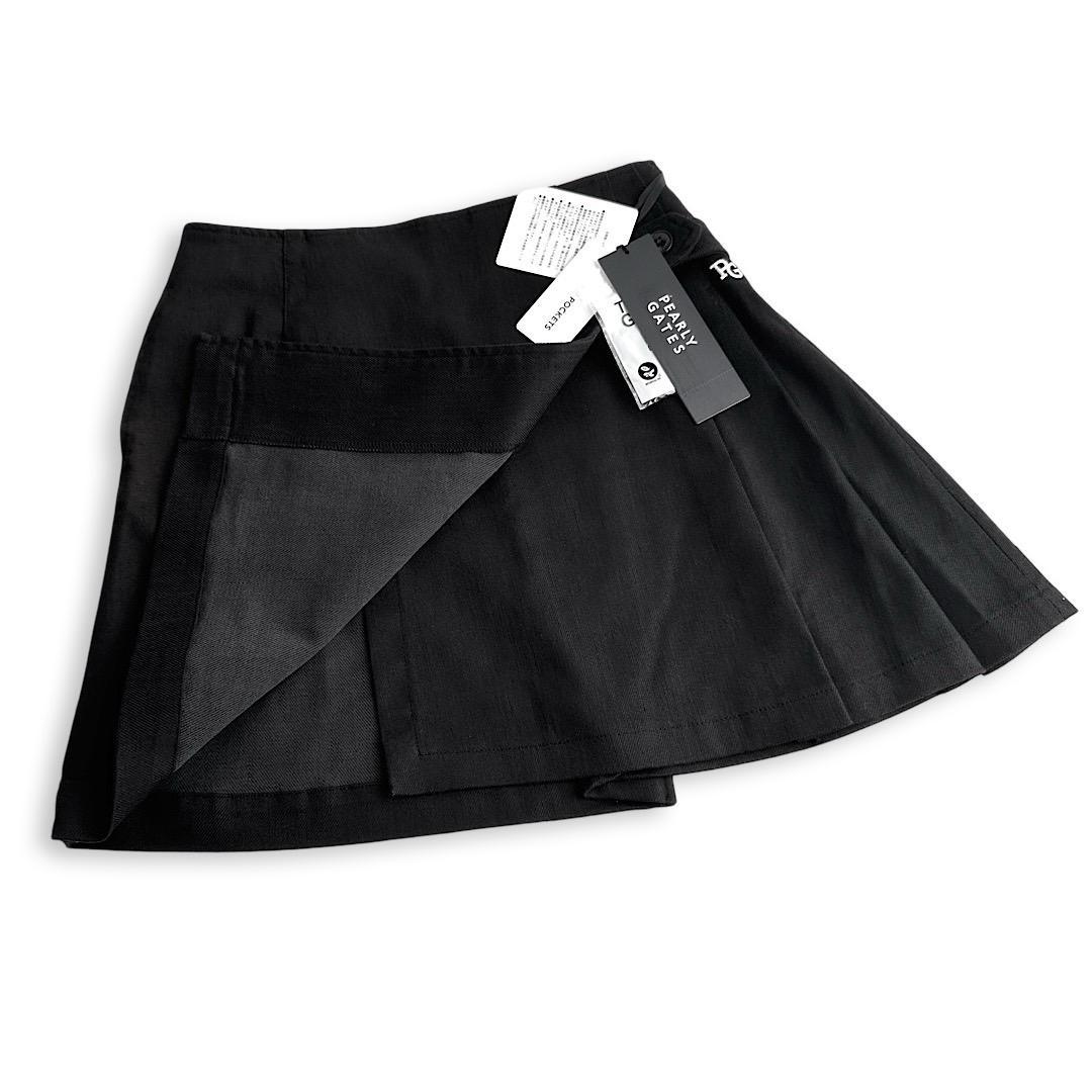 505 パーリーゲイツ 定価40700円 アシンメトリープリーツスカート 0 S