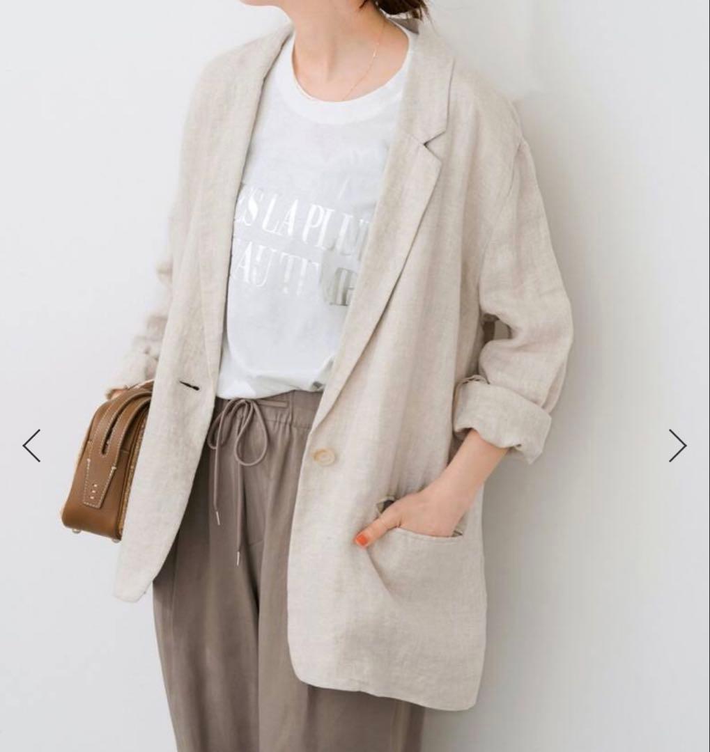 Spick & Span ベージュ リネンジャケット