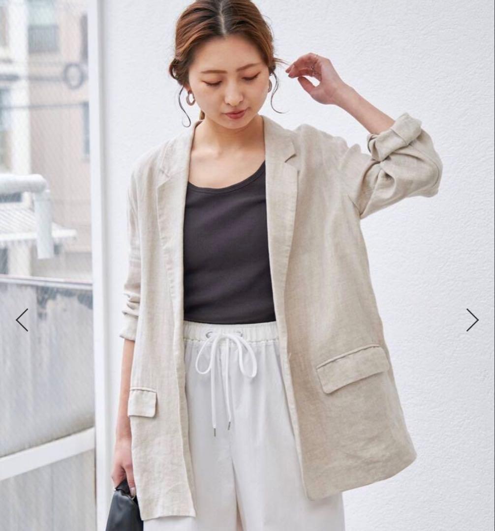 Spick & Span ベージュ リネンジャケット