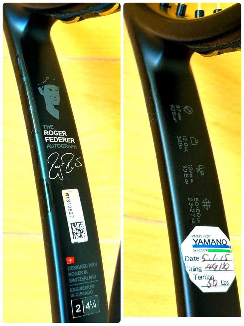 Wilson PRO STAFF RF97 v11 G2 国旗あり　フェデラー