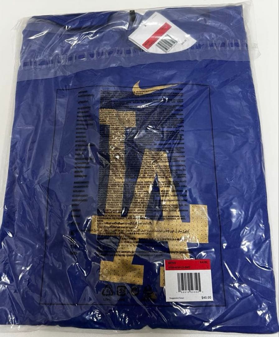 ゴールドコレクション ドジャース Tシャツ 青 新品未使用 サイズL