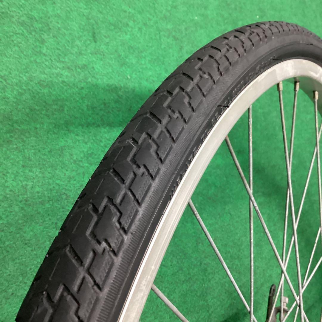 ステンレスリム　後輪 26x1-3/8 タイヤ付 内装3段 26インチ ローラー