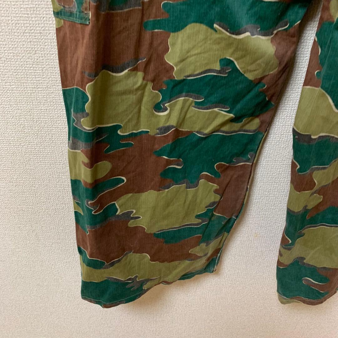 【実物】ベルギー軍　カーゴパンツ　ジグソーカモ　５０年代