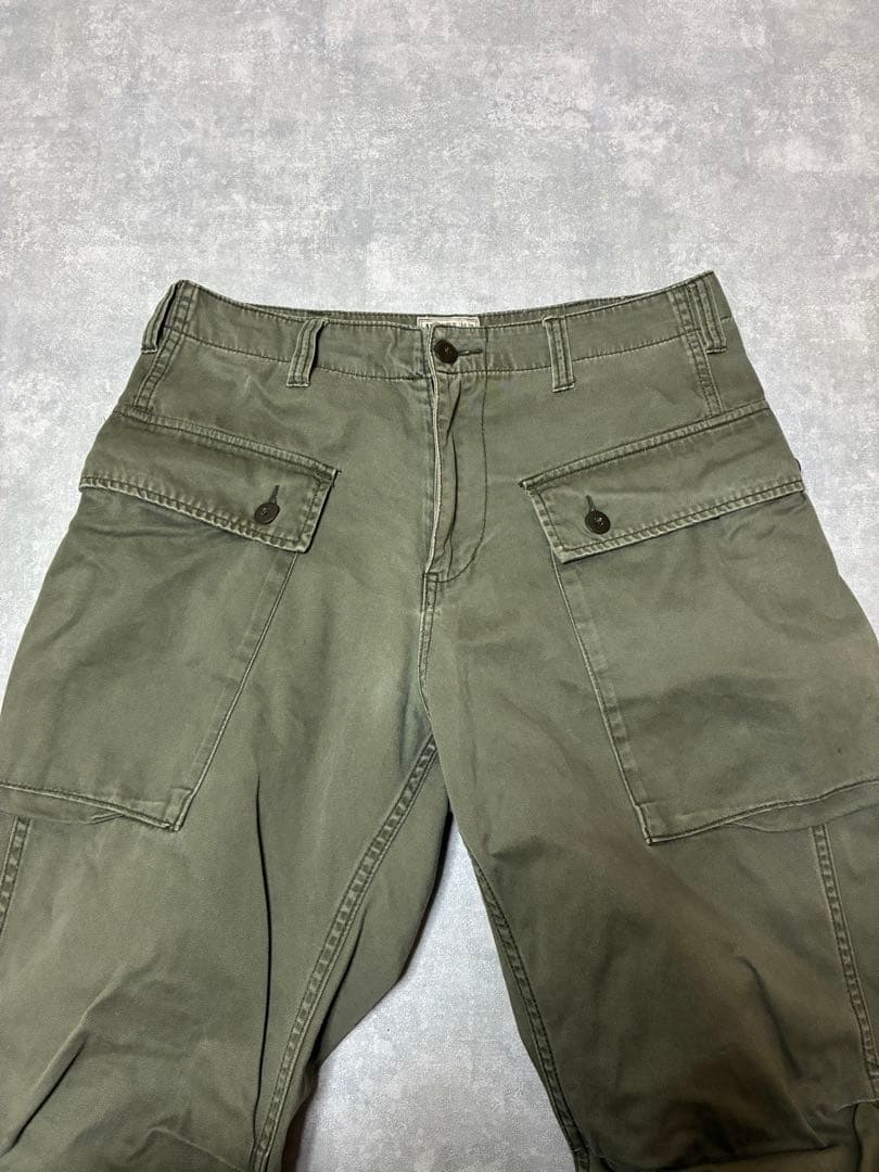 AVIREX モンキーパンツ カーゴパンツ ステンシル カーキ M-44