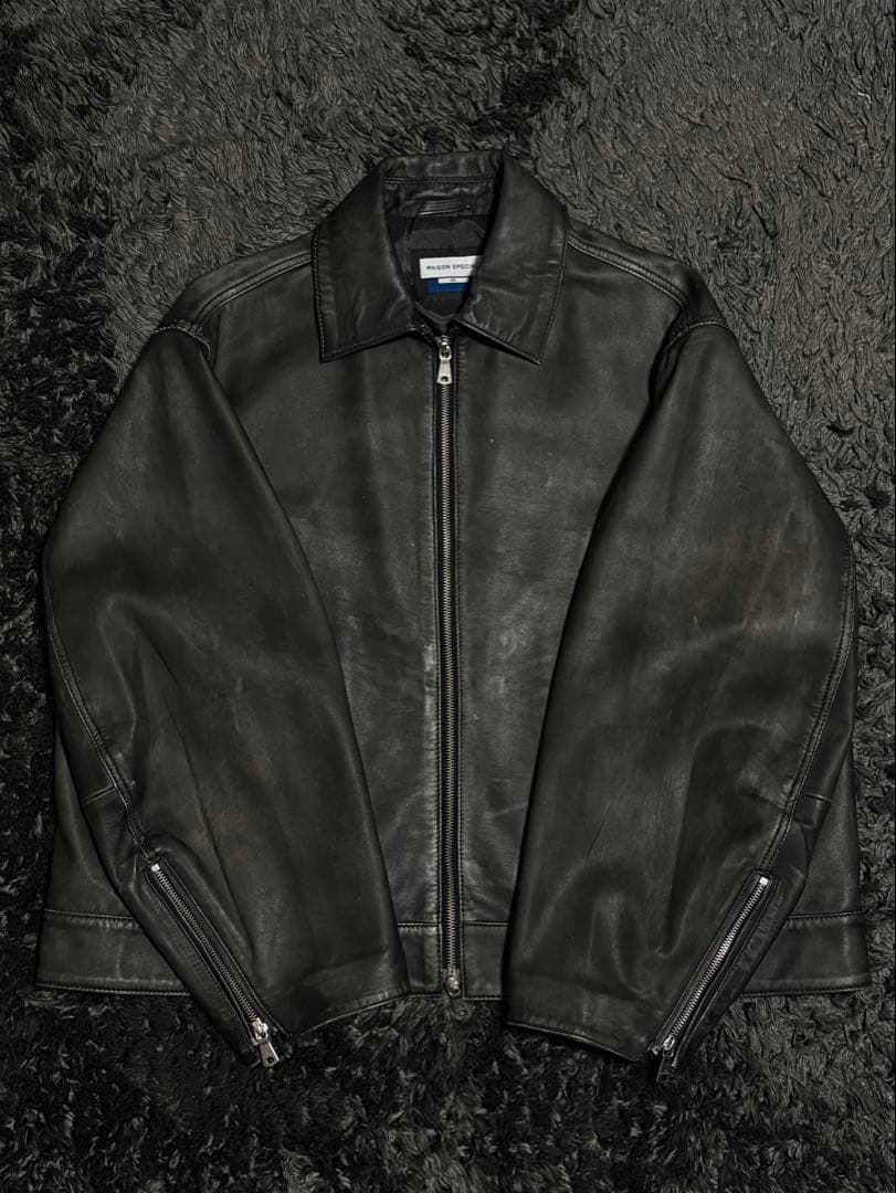 MAISON SPECIAL シープレザー シングルライダース ジャケット 0