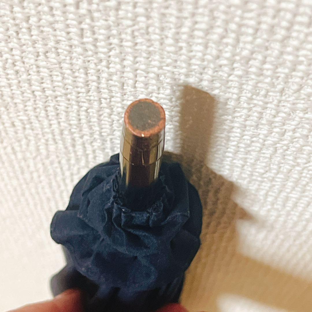サンバリア100　長傘　Mサイズ　コンビ　ネイビー　竹手元　遮光率100%