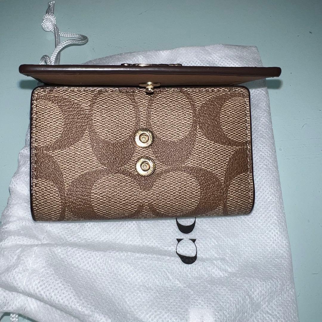COACH ブラウンレザー キーケース
