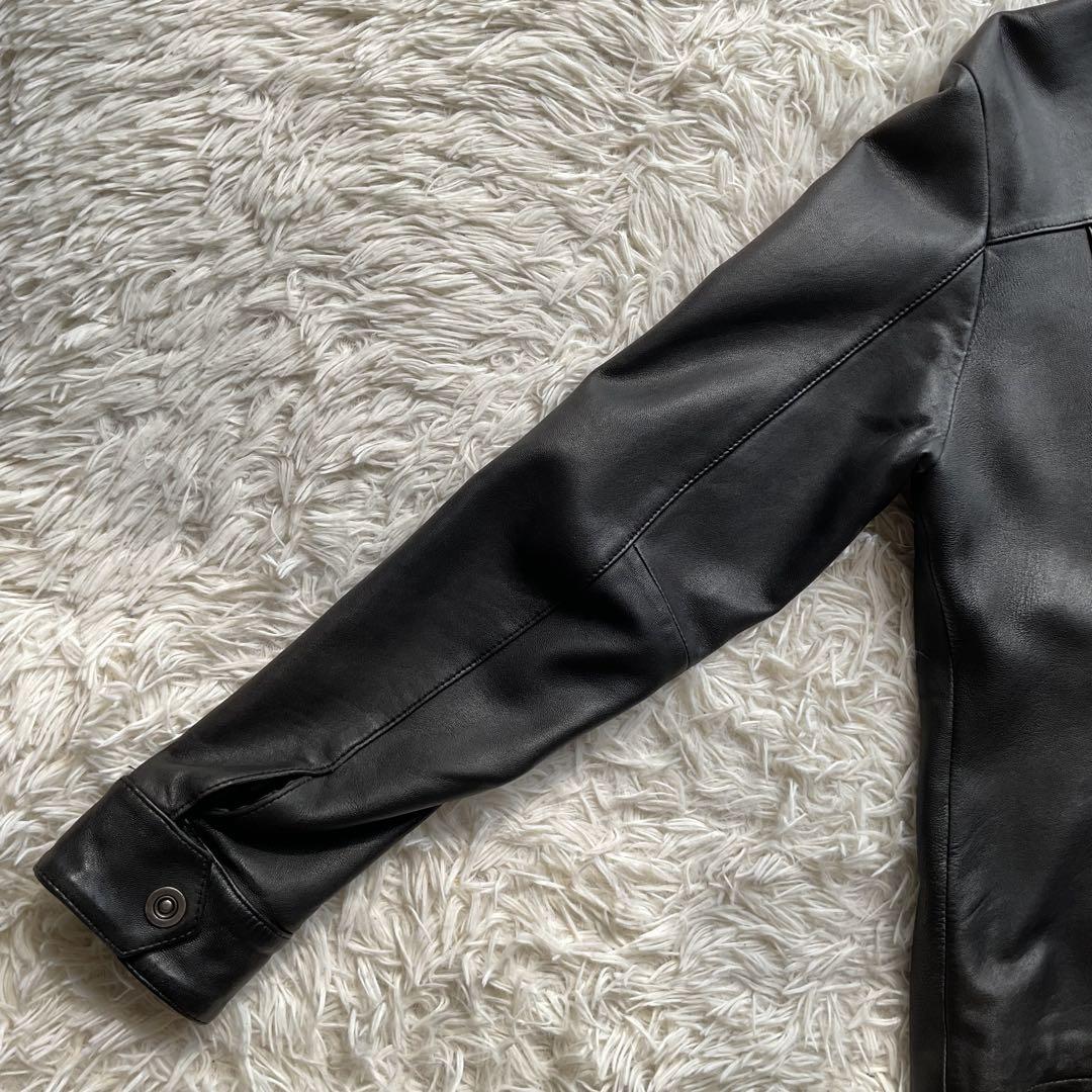 人気✨AVIREX レザージャケット　シングルライダース　本革　ブラック　M