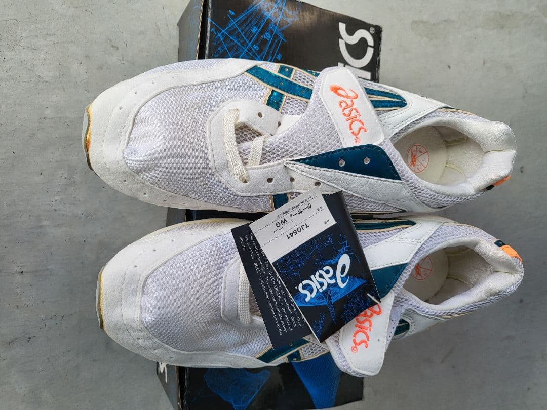 asics スパイクシューズ 26.5cm ホワイト/ターコイズ