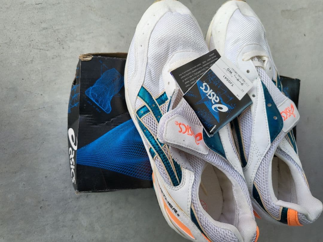 asics スパイクシューズ 26.5cm ホワイト/ターコイズ