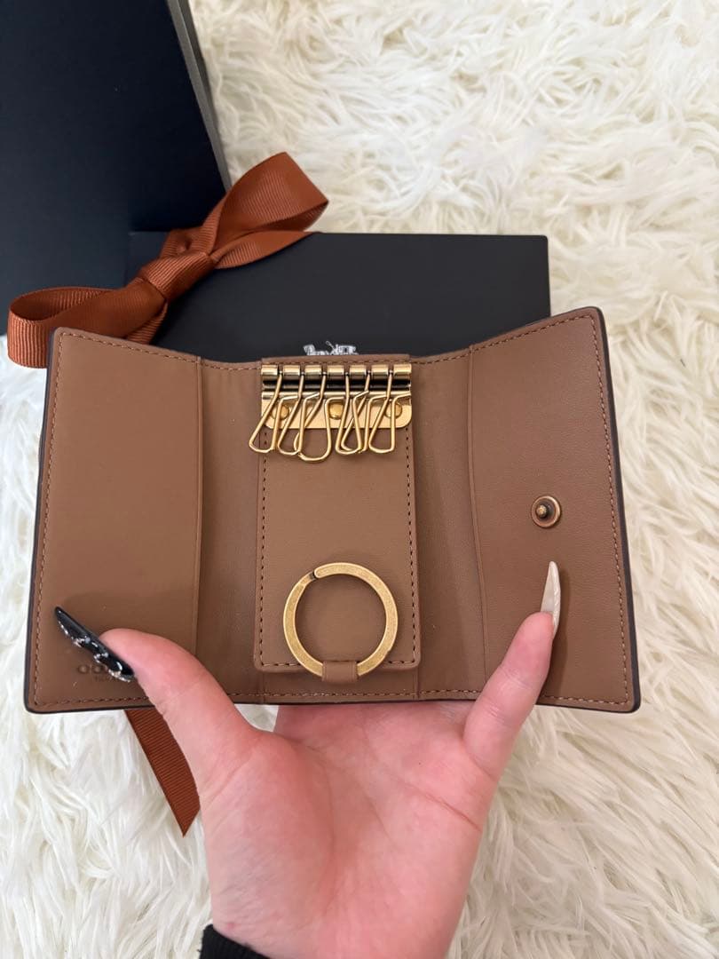COACH キャリッジプリント キーケース