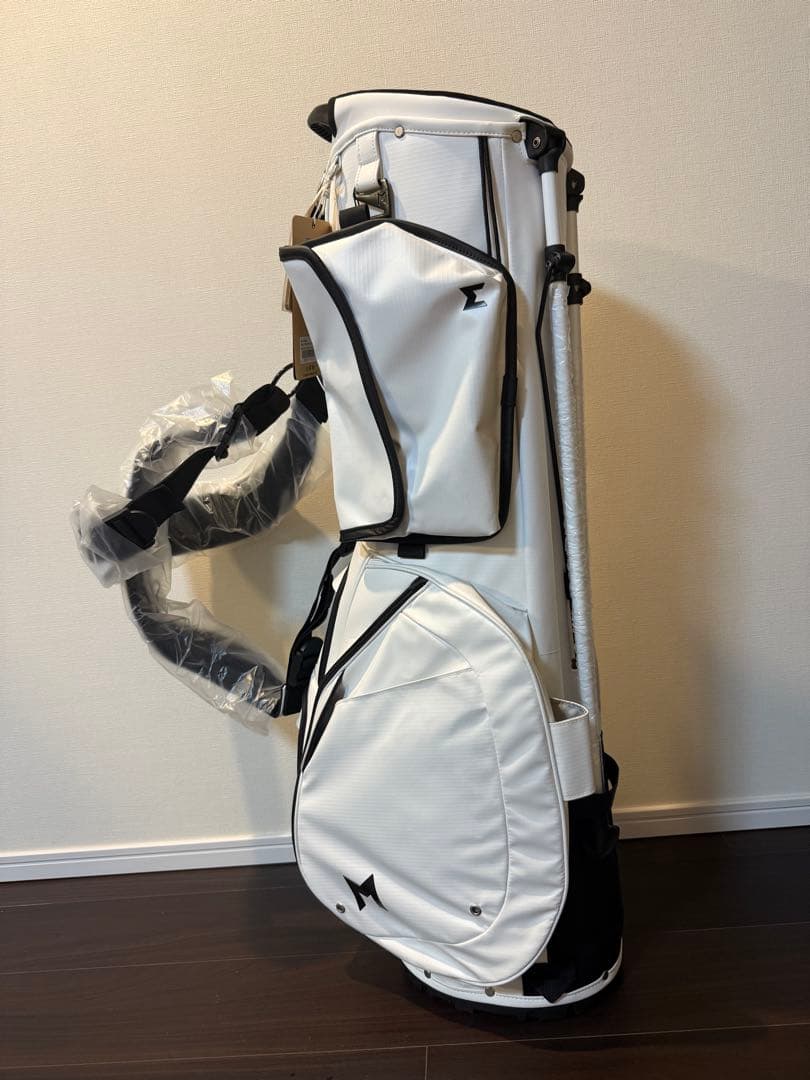 TERRA スタンド SN1 ホワイトゴルフキャディバッグ Mのロゴ入り軽量