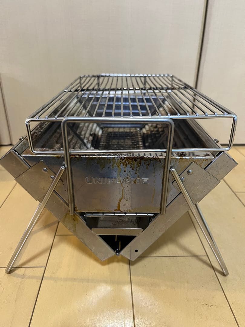 1回使用　ユニフレーム　ユニセラTC-III 卓上コンロ　グリル　BBQ
