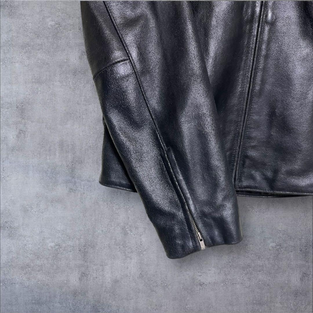 GAP BLUE JEANS レザージャケット 本革 ブラック 短丈 S
