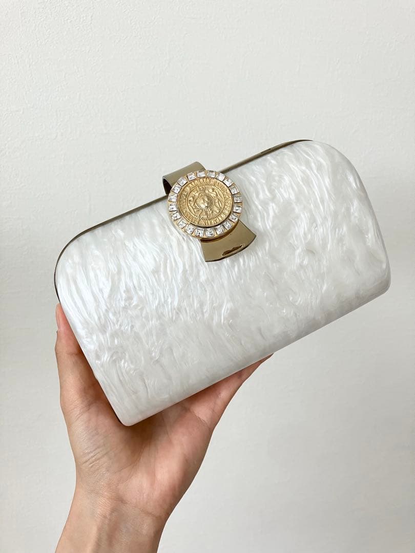 レア‼︎PIERRE BALMAIN✨ピエールバルマン　パーティバッグ　チェーン