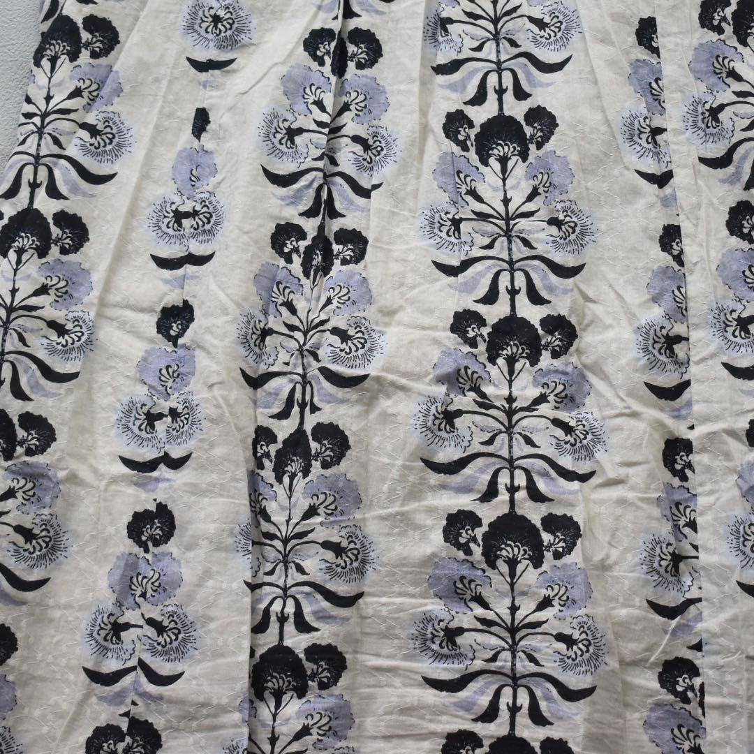 25SS完売 ヌキテパCOTTON JQD COMBI EMB刺繍 マキシワンピ