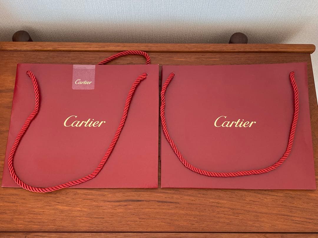 Cartier 時計用ケース ポーチ レターセット ショッパー2枚 カルティエ