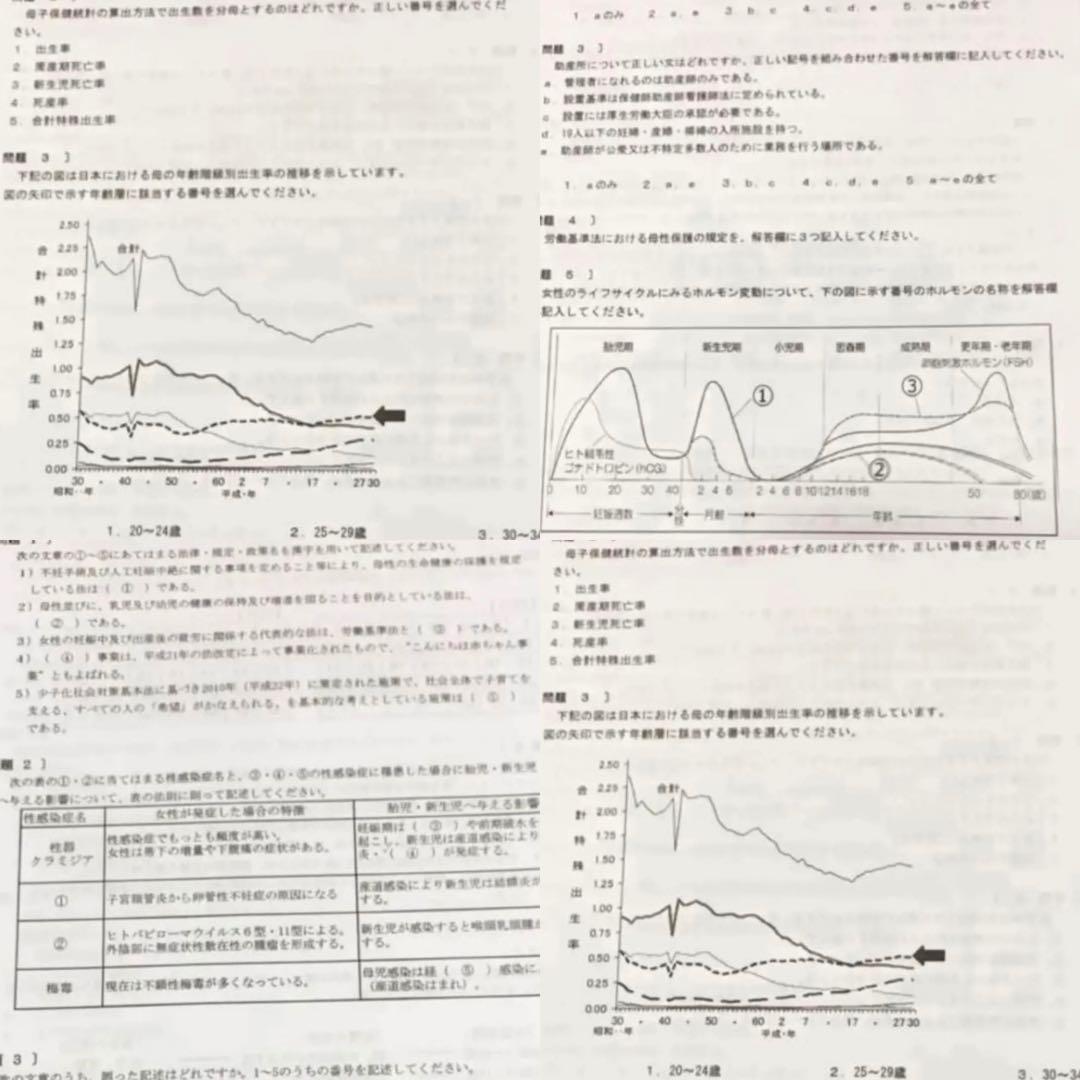 大人気シリーズ！　助産学校受験対策問題集 3点セット　助産過去問　助産学校入試