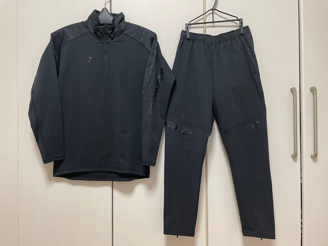 《値下げ》New Balance ブラック ハーフジップセット