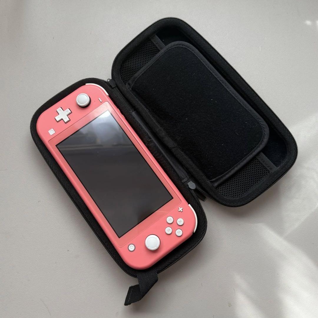 Nintendo Switch Lite コーラル 本体&キャリングケース