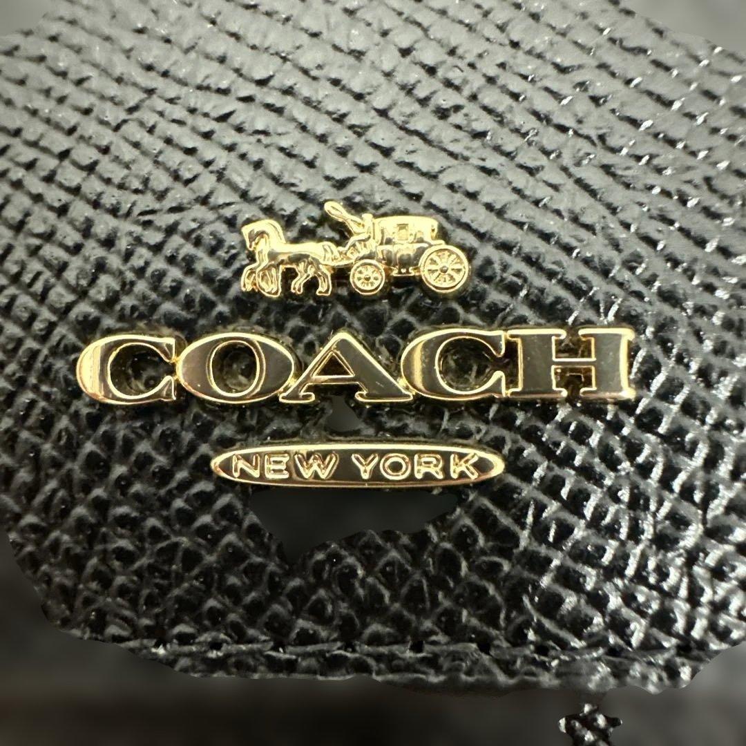 ★極美品★COACH 5連キーケース ブラック レザー 保存袋付き♪