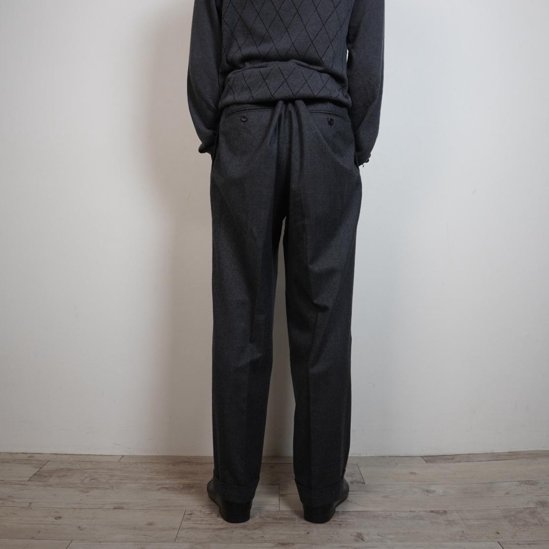 Brooks Brothers ダブルスラックスパンツ グレー/BZ224