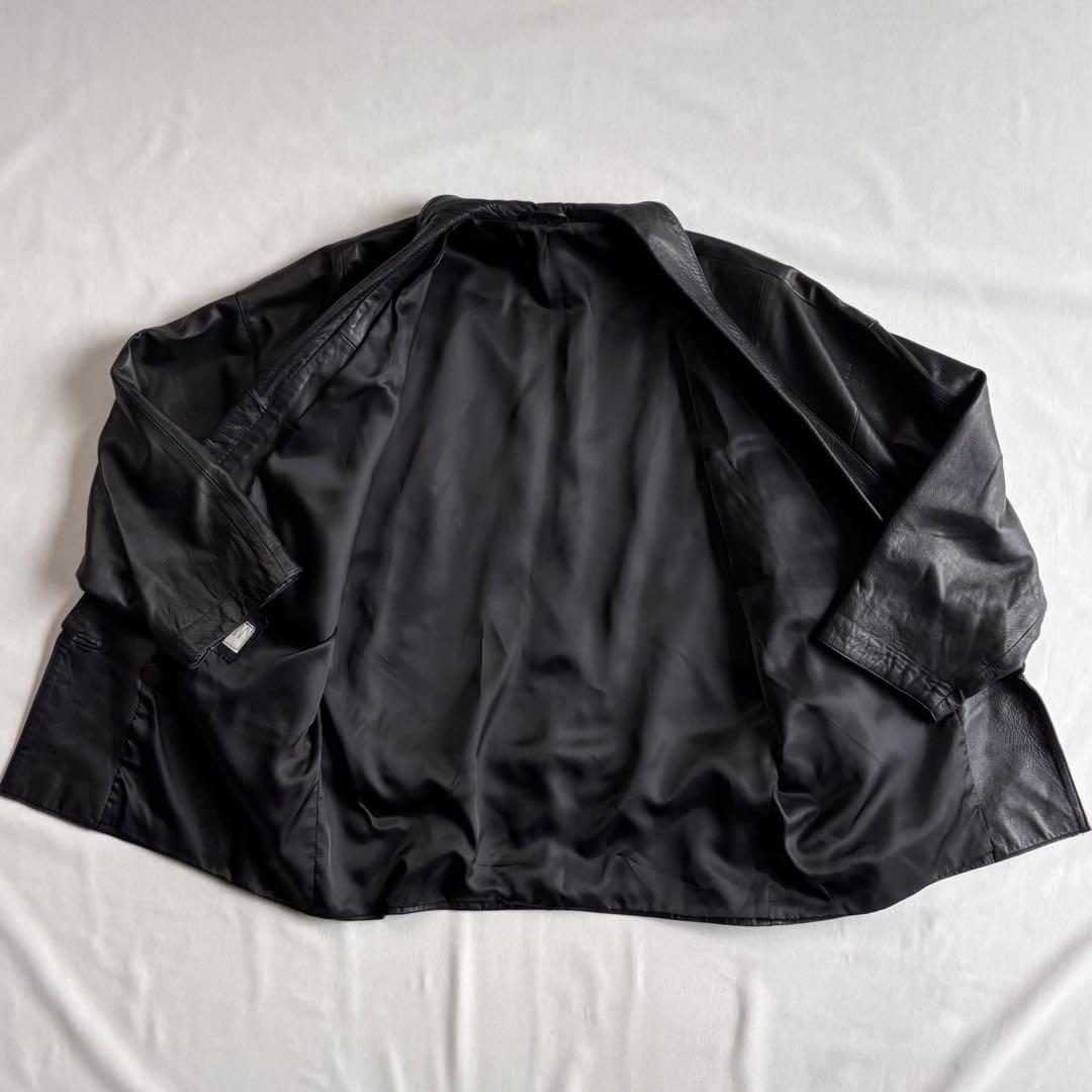 80s-90s EURO label “KIMONO\" leather JKT