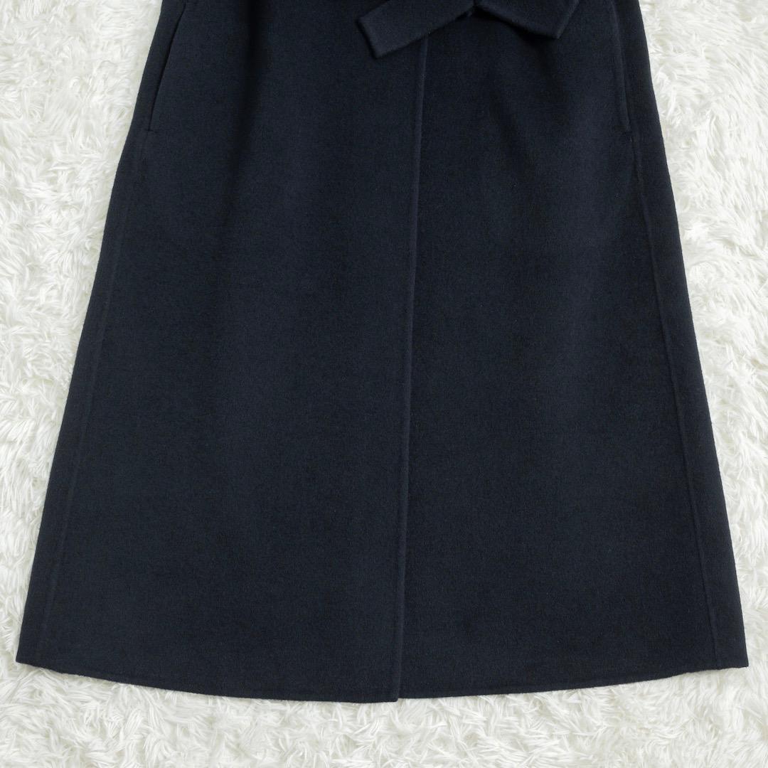 Deuxieme Classe ウールアンゴラ ロングベスト 38 ネイビー