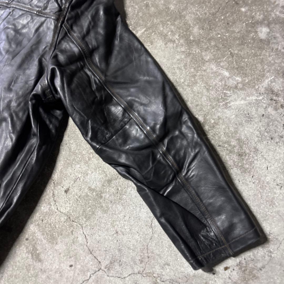 【希少】Columbia レザージャケット XXL 本革 ジップ不良あり