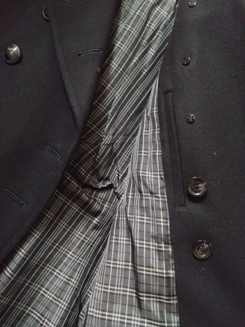 最終★BURBERRY★BLACKLABEL★メンズコート黒　ブラックレーベル