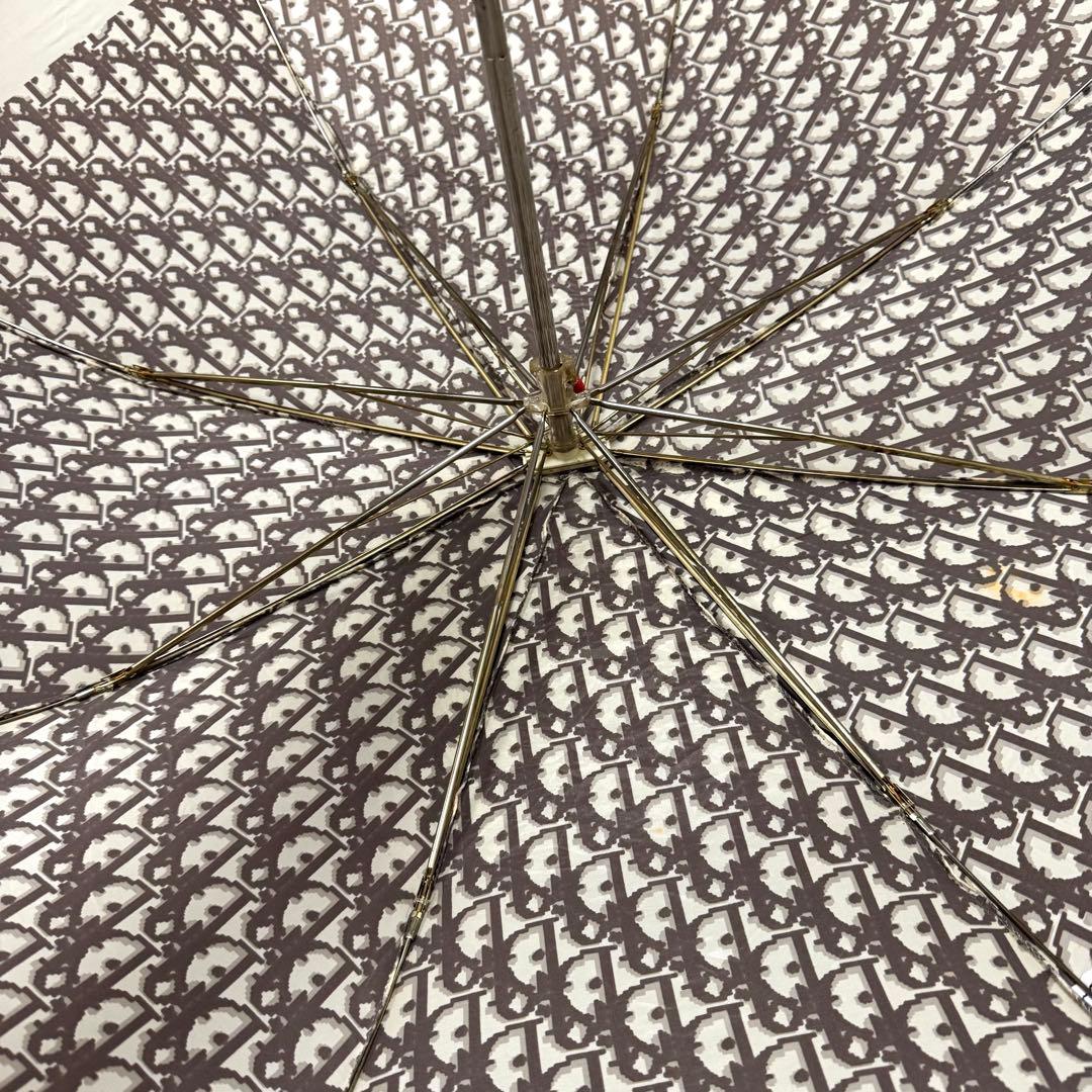 美品 Christian Dior 折り畳み傘 トロッター柄 カバー付