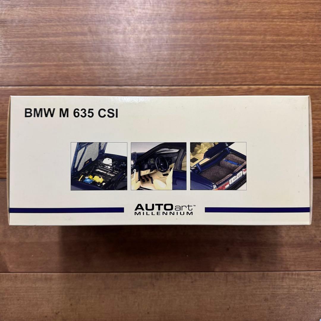 【新品】オートアート  M 635 CSi 紺メタ　1/18