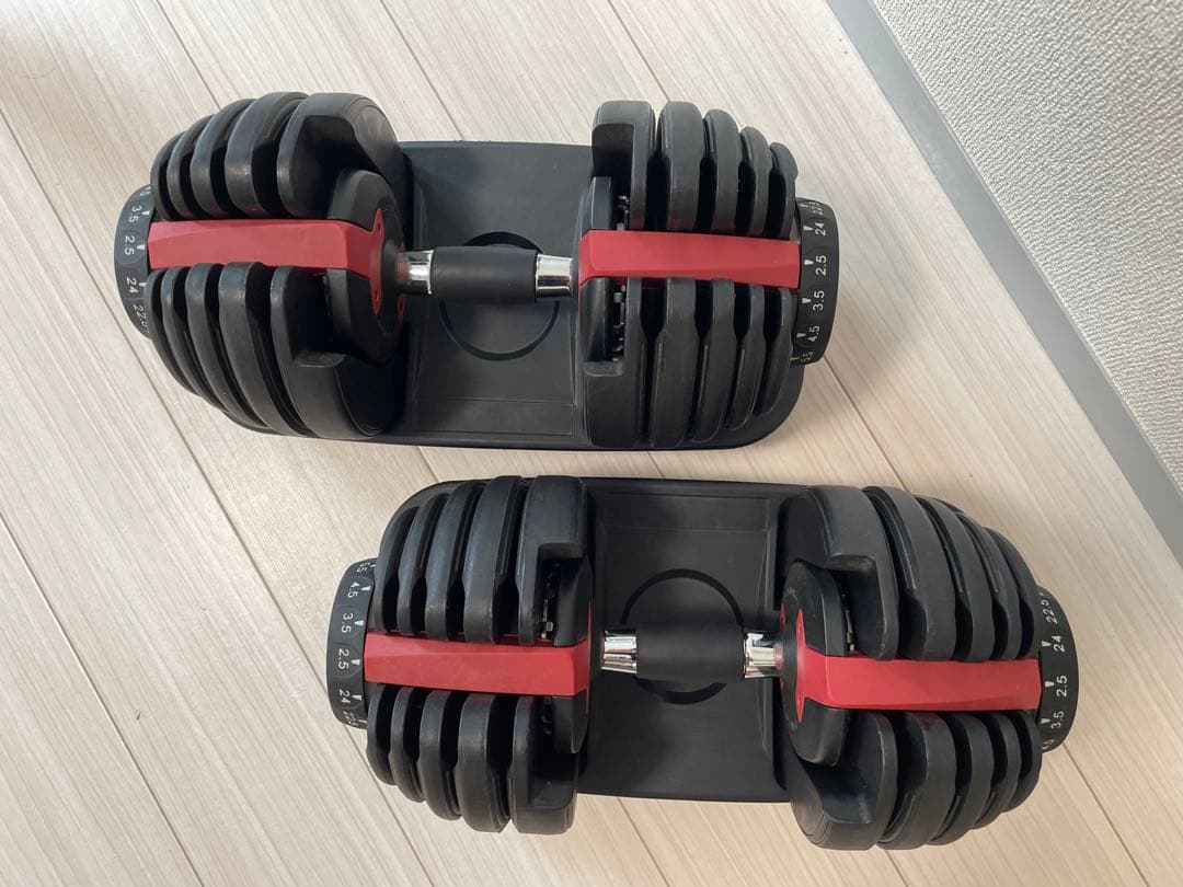 可変式ダンベル 2.5kg - 24kg　片方① セット売