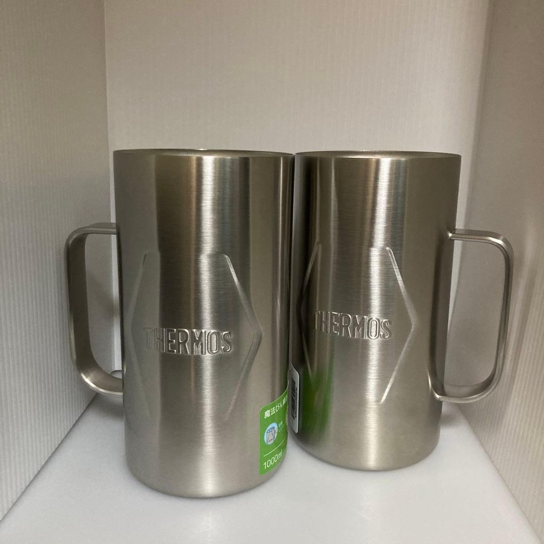 THERMOS JDK-1001 真空断熱ジョッキ1000ml 2個セット