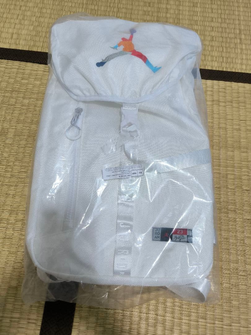 NIKE JORDAN ホワイト ジャンプマンロゴ リュックサック