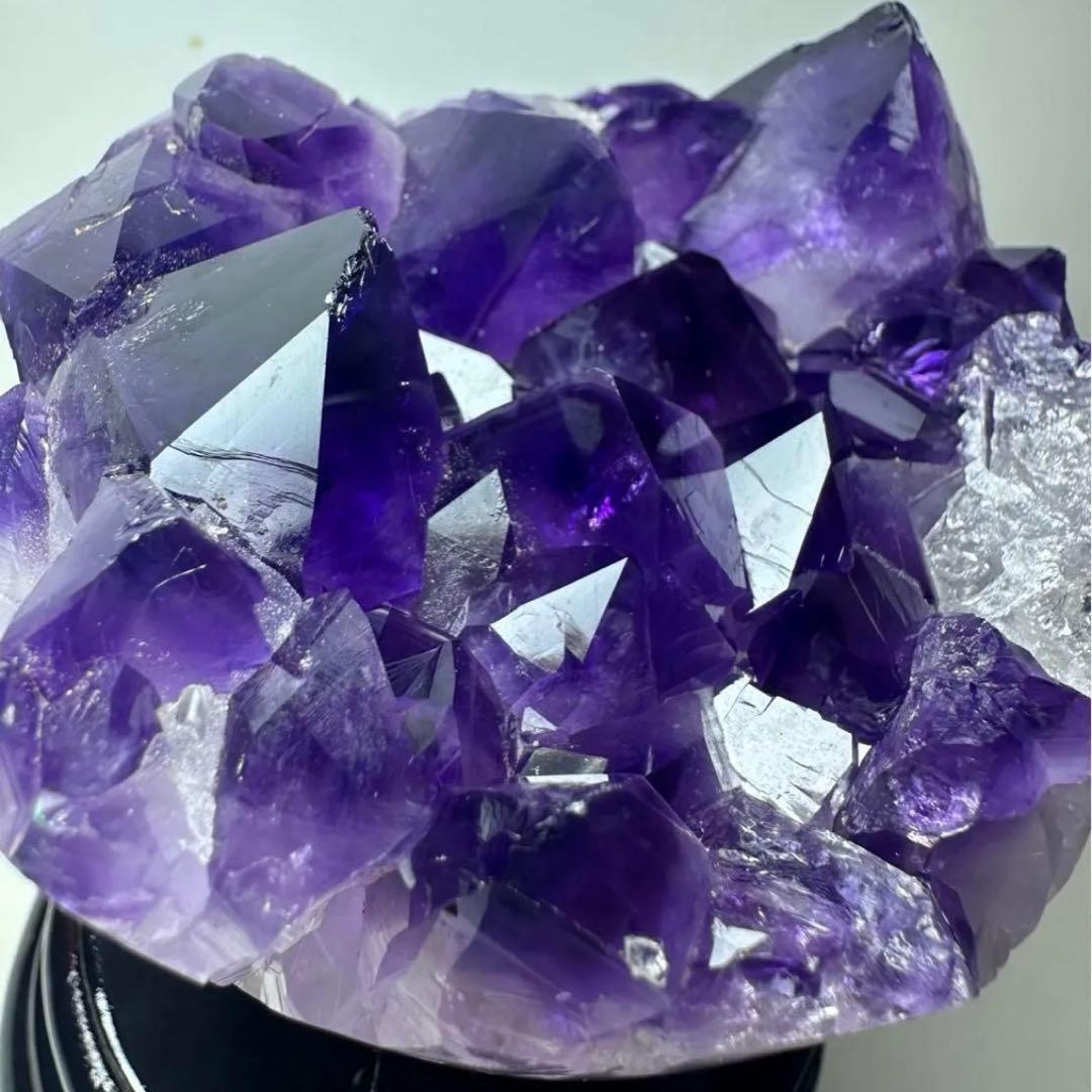 ✨フラワーアメジストクラスター 876g 紫水晶 原石 天然石 置物 ①