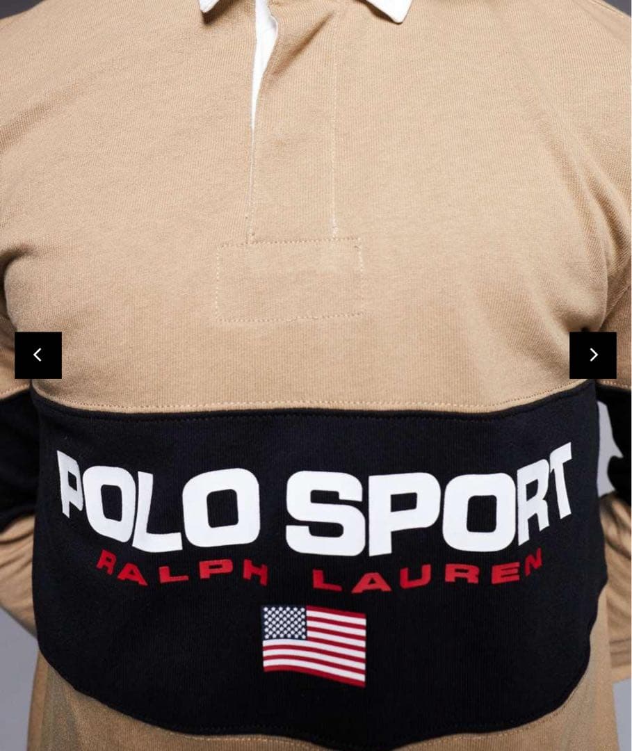 【希少】　ラルフローレン　ポロスポーツ　ラガーシャツ　ポロシャツ　長袖　ロンT