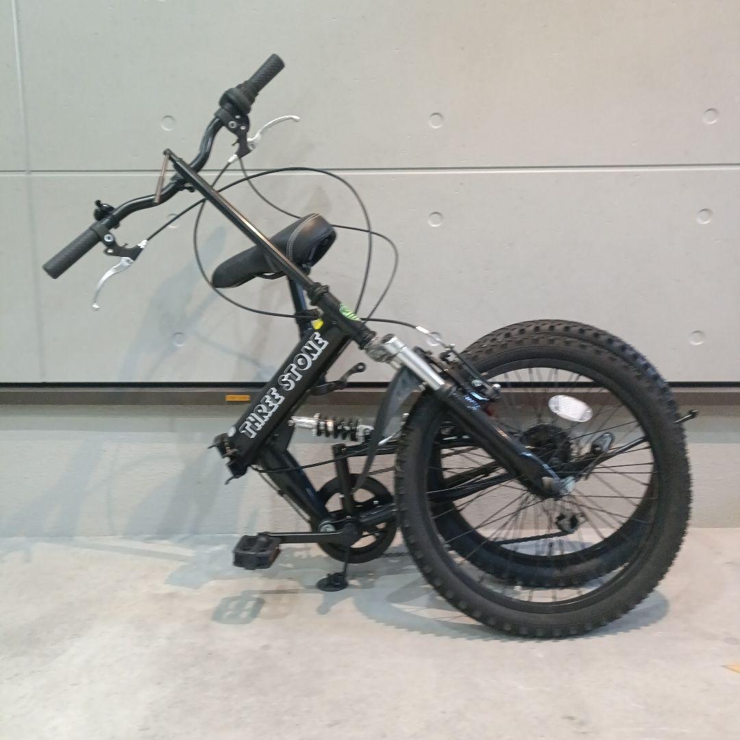 THREE STONE 折りたたみ自転車 ブラック