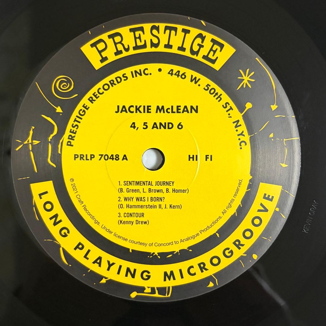 【レコード】Jackie McLean『4, 5 and 6』