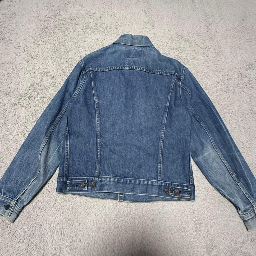 70s USA製 LEVI'S 70505 デニム ジャケット　縦落ち　4th